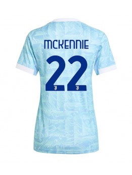 Billige Juventus Weston McKennie #22 Bortedrakt Dame 2025-26 Kortermet